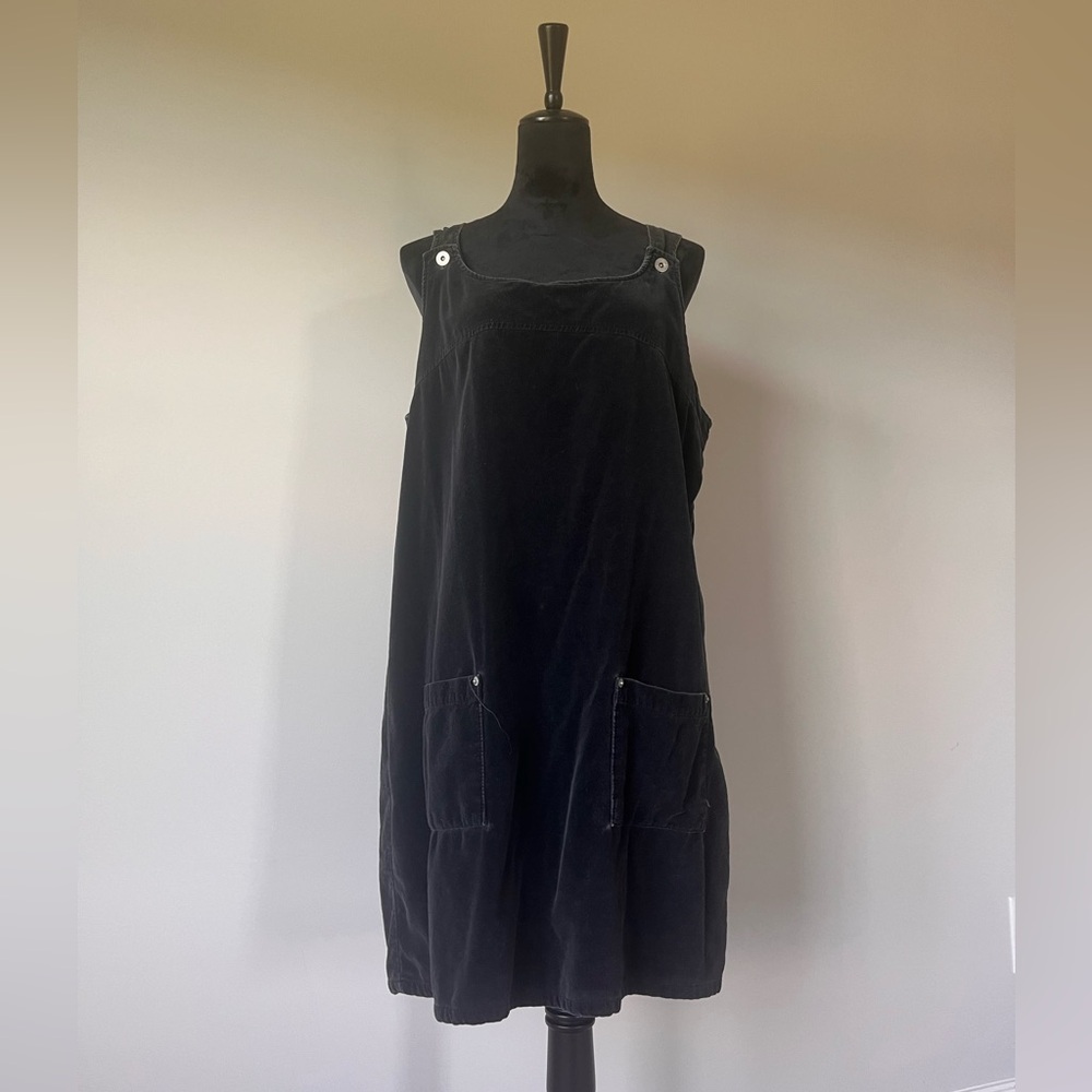 Vintage Black Bib Dress
